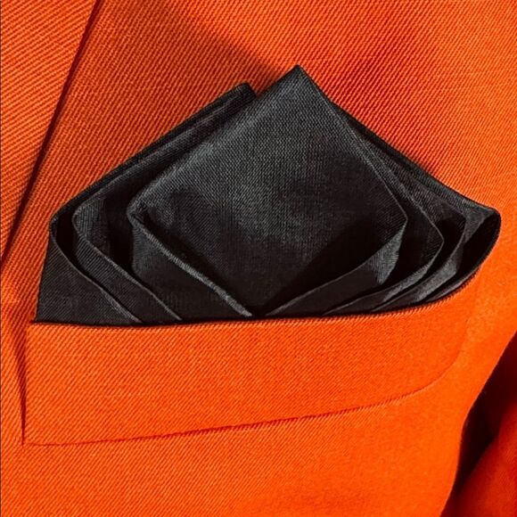 Orange Men's Blazer Formal Prom Suit Jacket 2 Button Notched Lapel Size S NEW - Picture 5 of 11